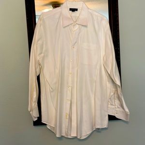 White Lands’ End One Pocket Dress Shirt 171/2-34